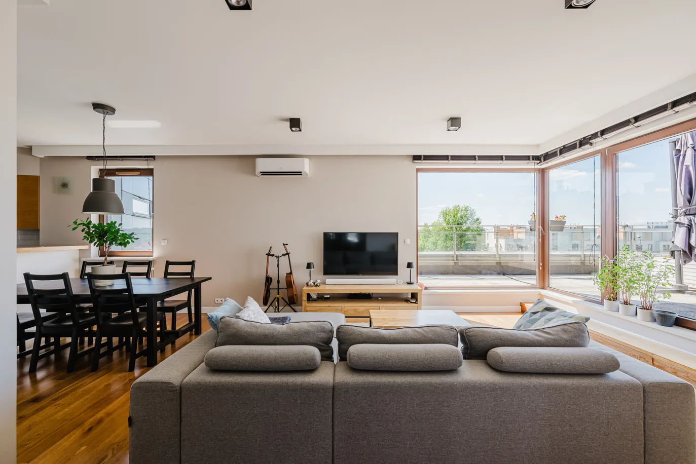 A luxurious three-bedroom penthouse
