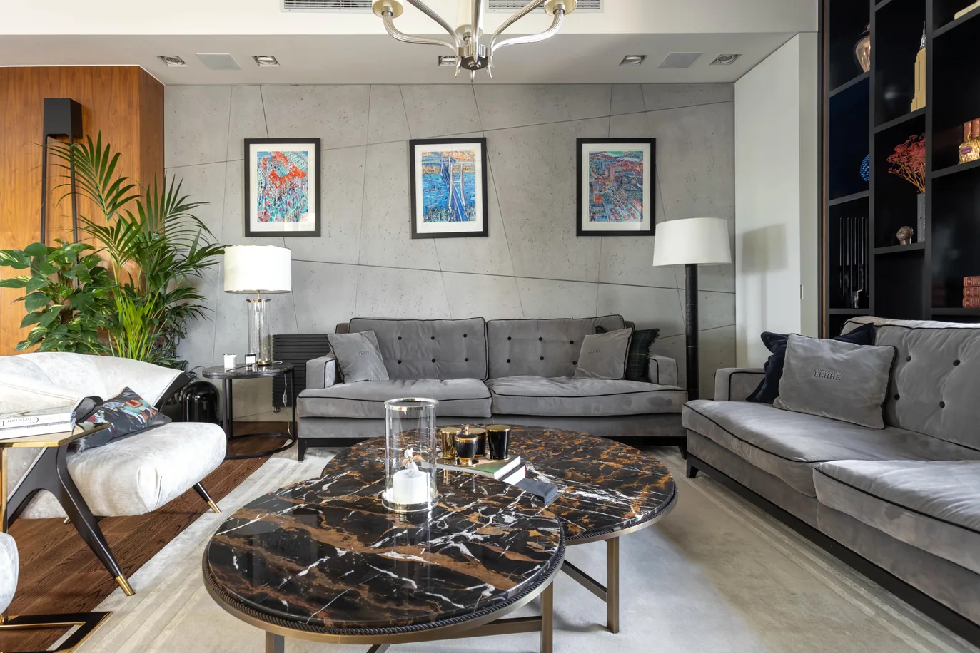Luxury penthouse with three terraces