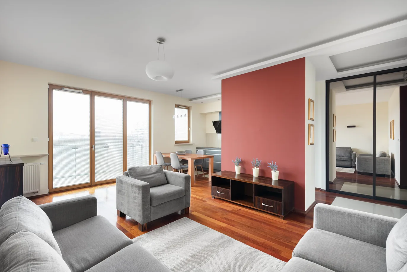 Well-designed apartment with a balcony