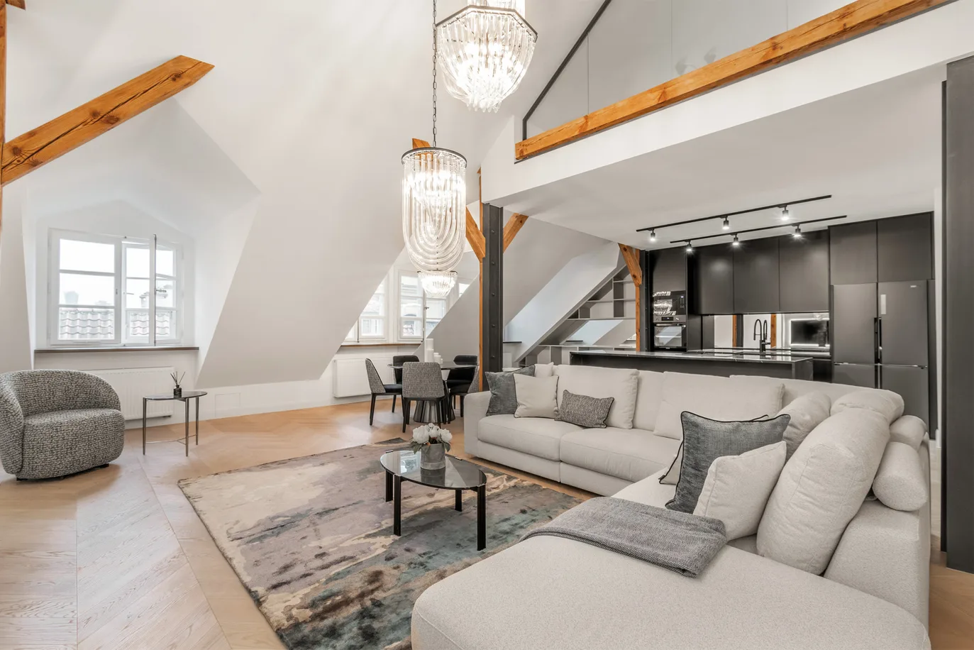 A unique apartment with an attic in the Old Town