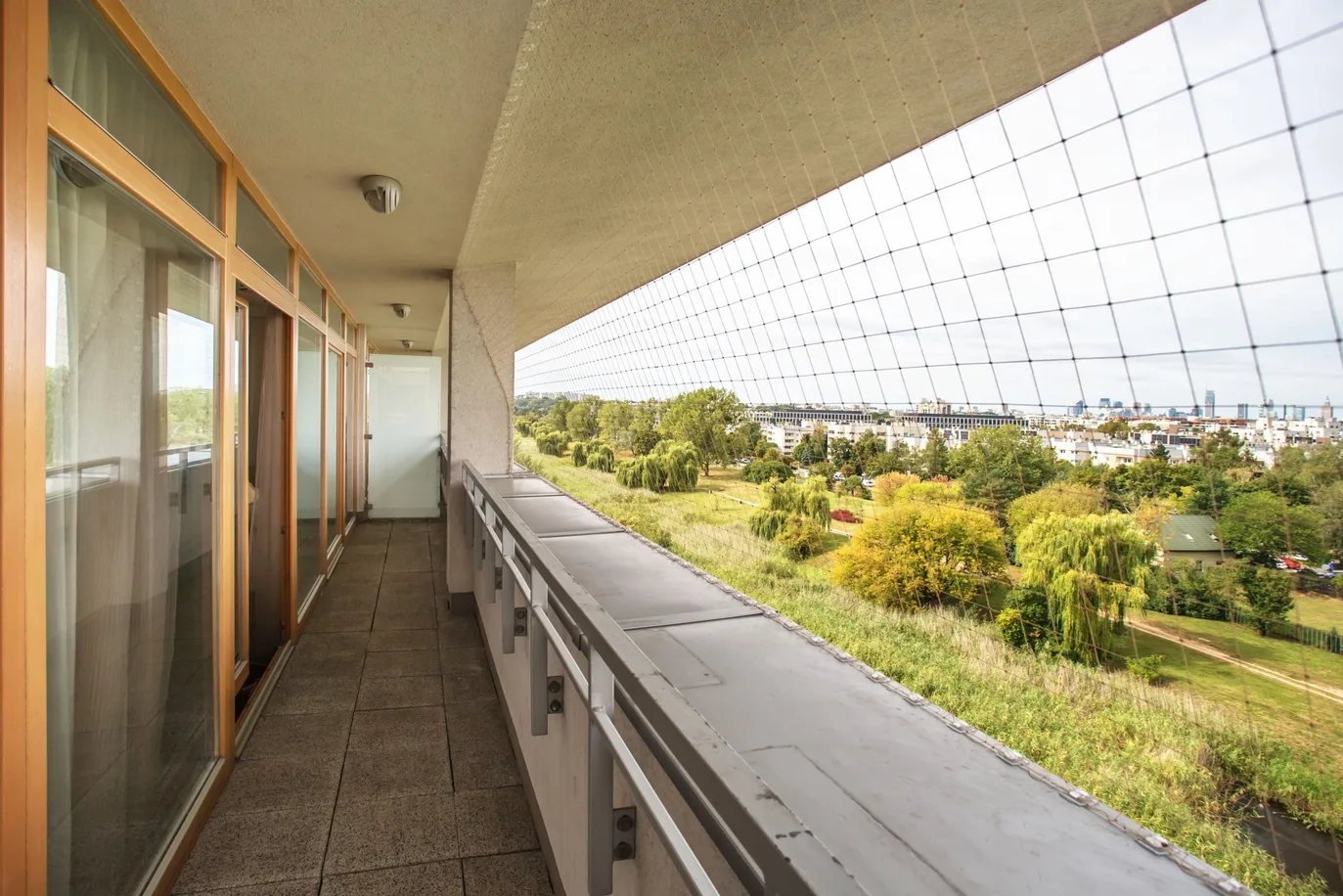The apartment in Mokotów with a view of the center