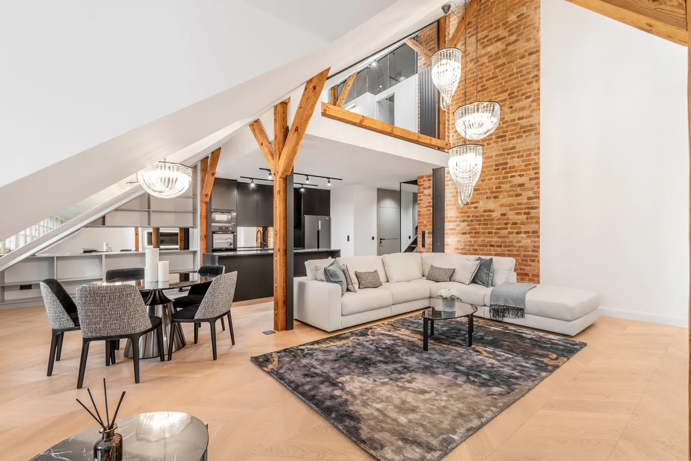 A unique apartment with an attic in the Old Town